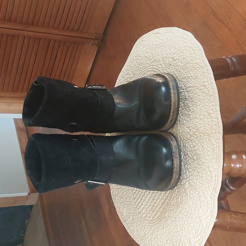 Clarks Artisan Volara Sky Chunky Leather Moto Boot